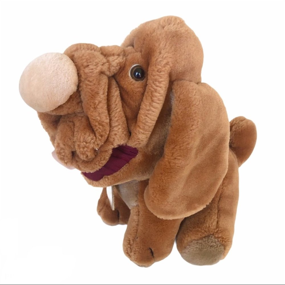 Vintage Ganzbros Wrinkles Plush Dog Stuffed Animal